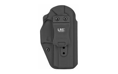 Black polymer pistol holster with belt clip