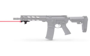 Rifle with laser sight attachment