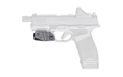 Handgun with mounted tactical light attachment