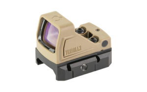 Viridian red dot sight optic in tan and black