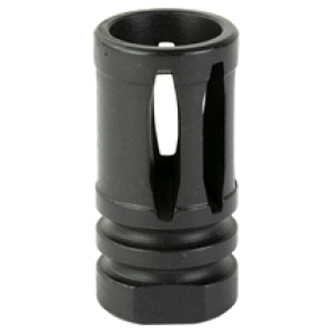 Black metal muzzle brake device for firearms