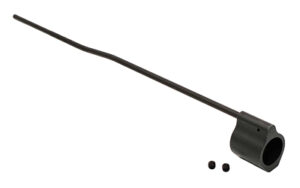 Black rifle gas block with tube and screws