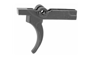 Black rifle trigger mechanism isolated