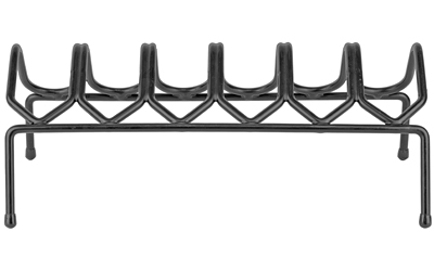 Black metal fireplace log grate for firewood