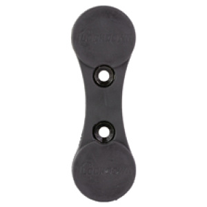 Black magnetic tool holder with two magnets.