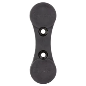 Black magnetic tool holder with two magnets.