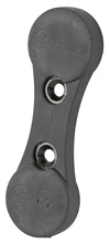 Black metal mounting bracket for equipment