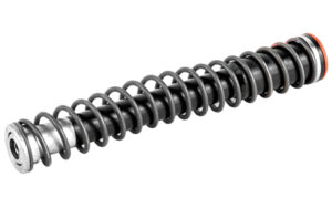 Metal suspension shock absorber with coil spring