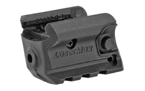 Compact black LaserMax pistol laser sight