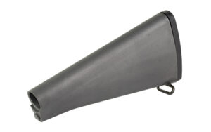 Gray metal megaphone cone on white background