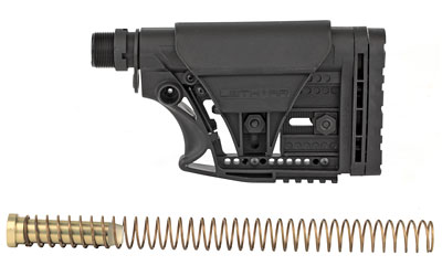Adjustable rifle stock with buffer spring assembly