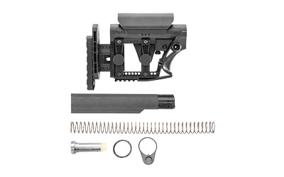 Adjustable rifle stock and buffer assembly components