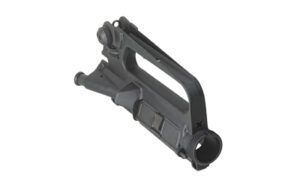 Black AR-15 upper receiver with carry handle