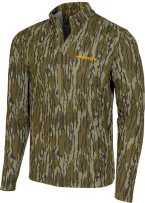 Muddy TR Lightweight Quarter Zip Long Sleeve Shirt Mossy Oak Bottomland 2XL