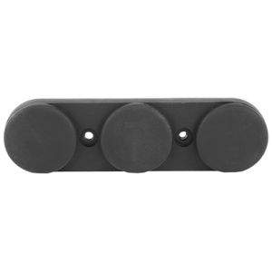 Black three-disc inline rail mount bracket