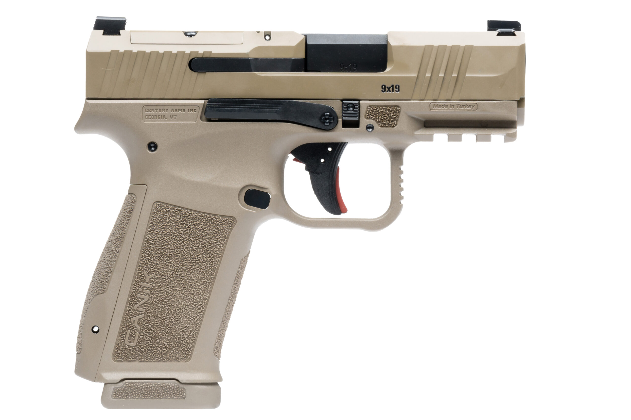 Canik Mete MC9L Handgun 9mm Luger 17rd Magazines(2) 3.18" Barrel Optic Ready FDE