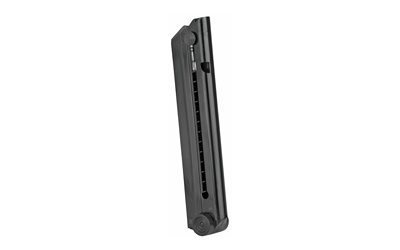 Black rifle magazine on white background