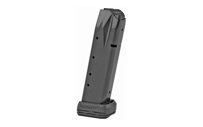 Black gun magazine standing upright