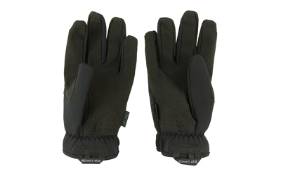 Pair of black insulated winter gloves
