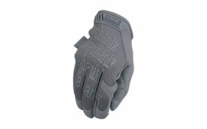 Gray tactical glove with reinforced knuckle protection
