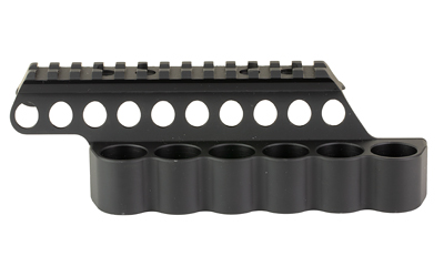 Black metal rail mount with cylindrical holders
