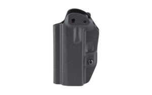 Black Kydex inside-the-waistband handgun holster