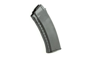 Curved rifle magazine isolated on white background