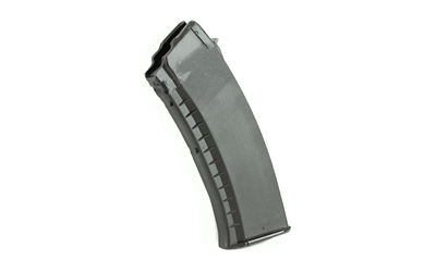Curved rifle magazine isolated on white background
