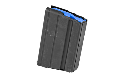 ASC AR-15 Stainless Steel Magazine 6.5 Grendel Black with Blue Follower 5/rd - Image 2