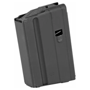 Black rifle magazine isolated on white background.