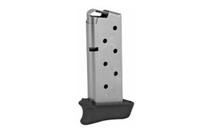 Compact handgun magazine with finger extension baseplate