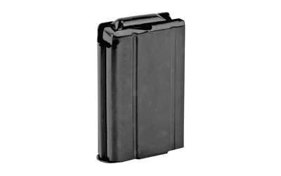 Black rifle magazine isolated on white background.