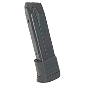 Pistol magazine with extended baseplate