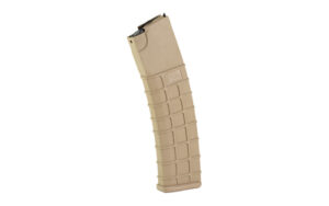 Tan rifle magazine with grid pattern