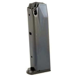 Handgun magazine on white background