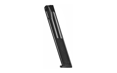 Black rectangular metal object with flat base