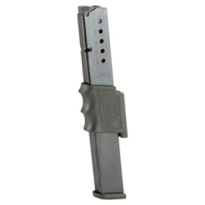 Gun magazine on white background