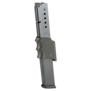 Gun magazine on white background