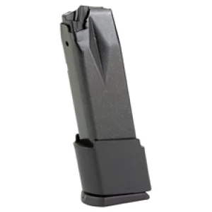 Pistol magazine with black base plate