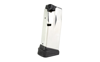 Gun magazine with extended base plate