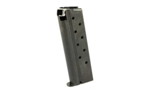 Single-stack handgun magazine on white background
