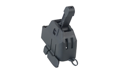 Black plastic gun magazine speed loader