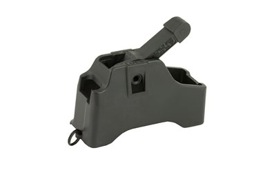 Black plastic magazine loader tool