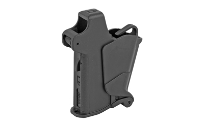 Black firearm magazine loader device