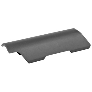 Black rubber rail cover panel for firearms