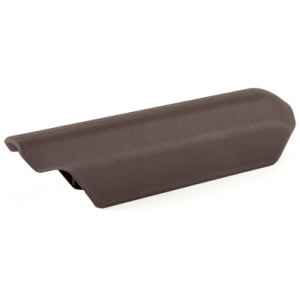 Brown gun stock part on white background