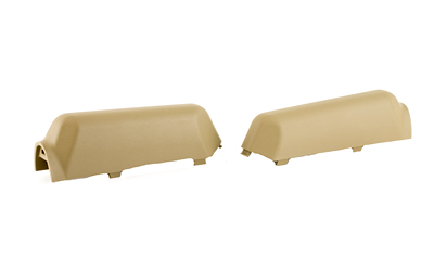 Tan plastic rail covers for mounting systems
