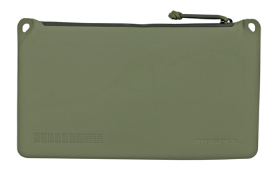 Olive green zippered utility pouch