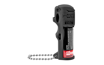 Black pepper spray with chain keychain