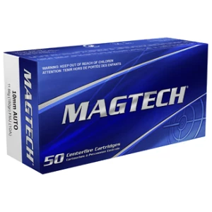 Magtech Handgun Ammunition 10mm Auto 180gr FMJ 1230 fps 50/ct